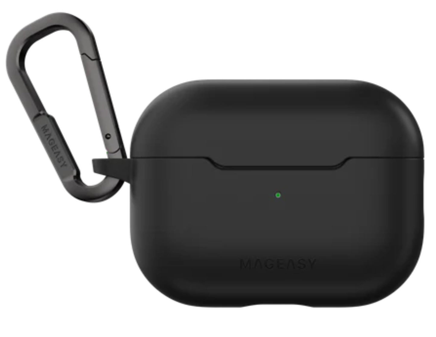 MagEasy Skin AirPods 1 & 2 Case in Black with shockproof TPU material.