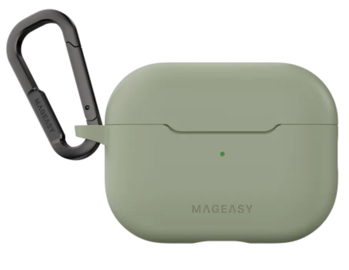 MagEasy Skin AirPods 1 & 2 Case in Desert Green with shockproof TPU material.