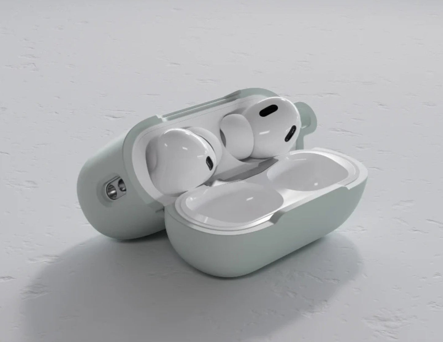MagEasy Skin AirPods Case in Mirage Gray, scratch-resistant finish.