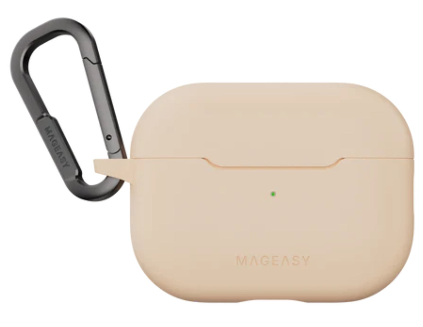 MagEasy Skin AirPods 1 & 2 Case in Shell Pink with shockproof TPU material.