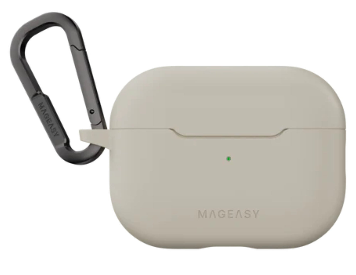 MagEasy Skin AirPods 1 & 2 Case in Starlight White with shockproof TPU material.