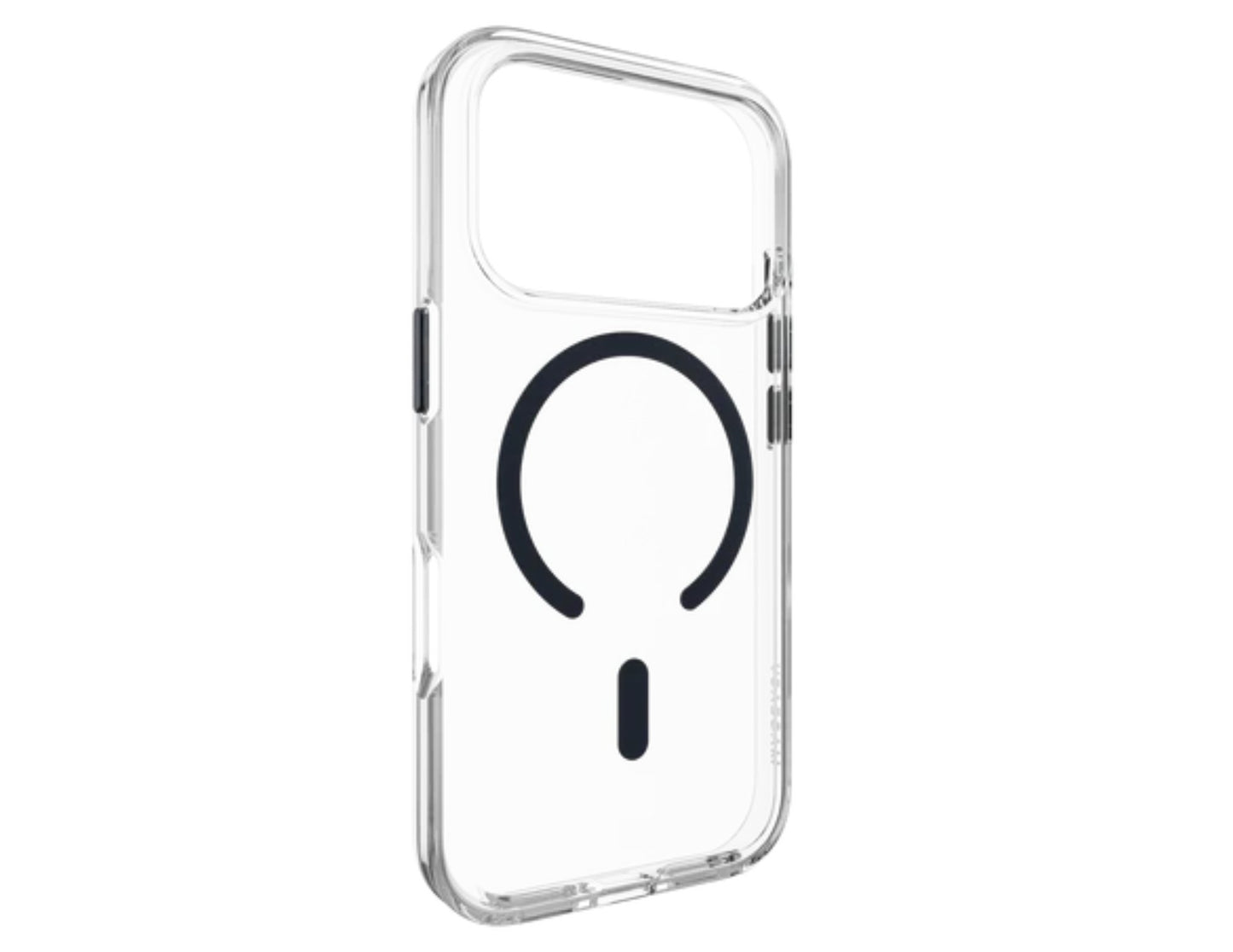 MagEasy Bright M Never Yellowing Protective Clear Case for iPhone 17 Series, MagSafe ring, metal buttons, 16ft drop-proof, anti-yellow, at Thabthaba Store Qatar