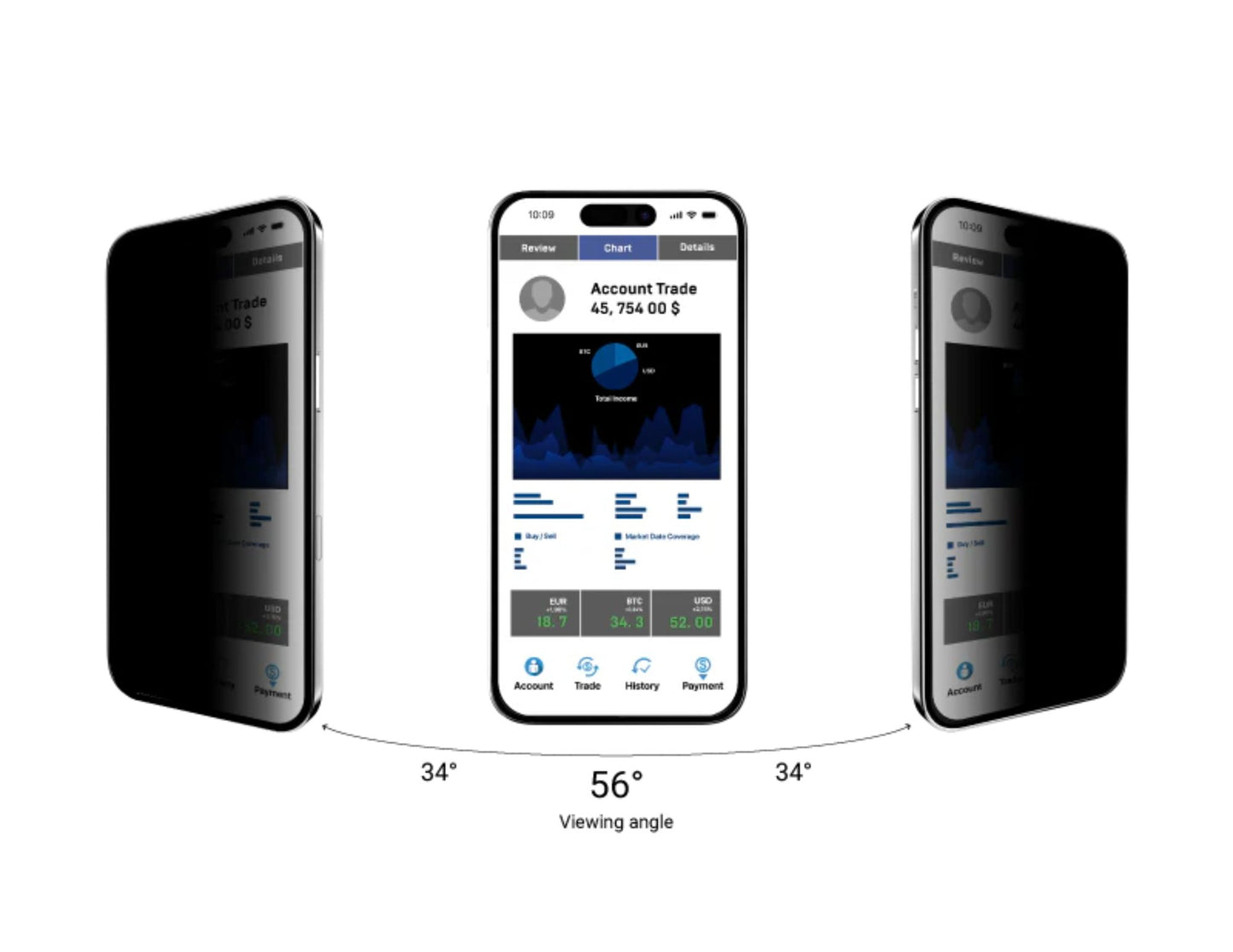MagEasy Vetro Privacy Tempered Glass Screen Protector for iPhone 17 Series, 56° privacy angle, ultra-thin 9H tempered glass, anti-fingerprint, bubble-free install, at Thabthaba Store Qatar