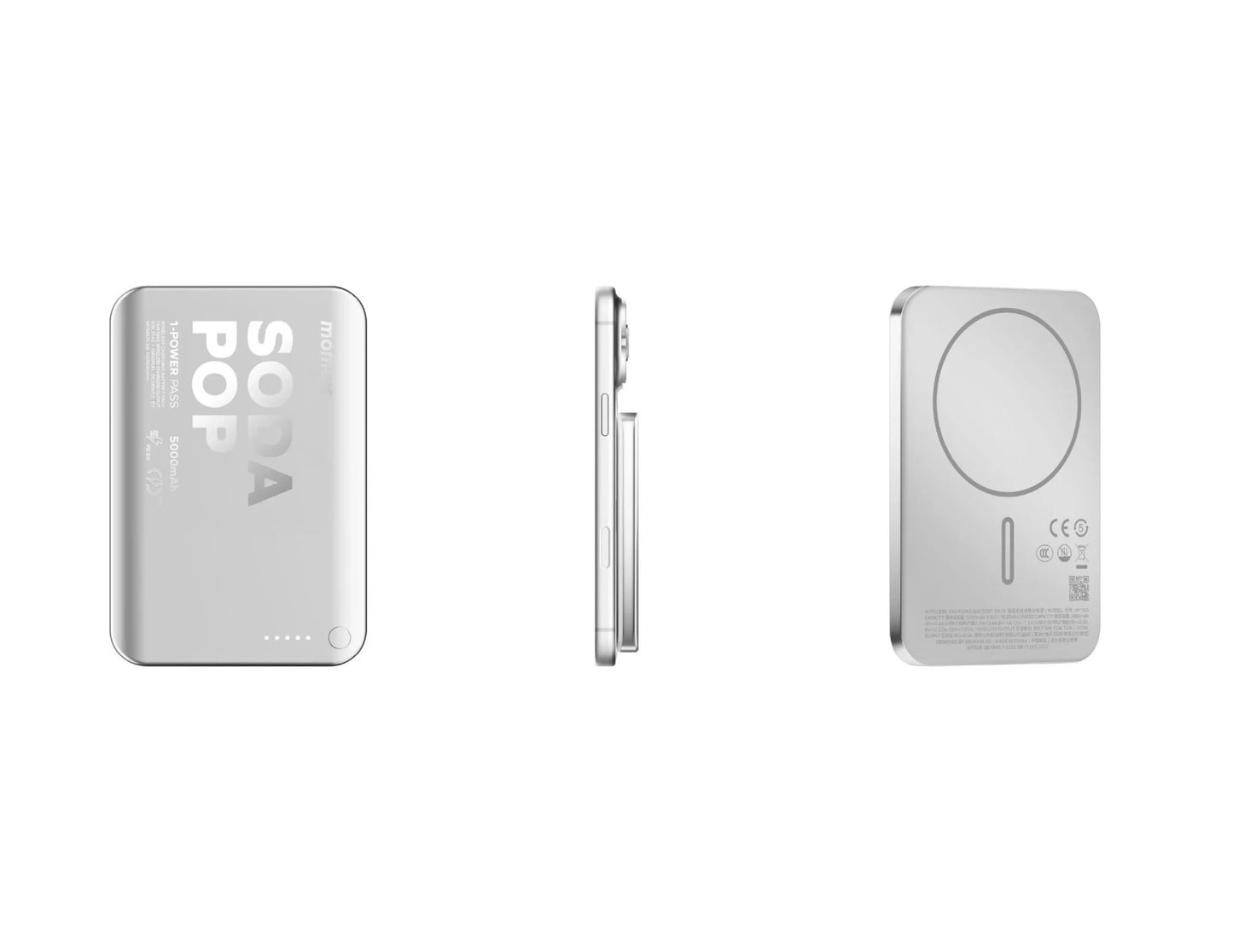 Momax 1-Power Pass 5000mAh magnetic wireless power bank IP165 Qatar