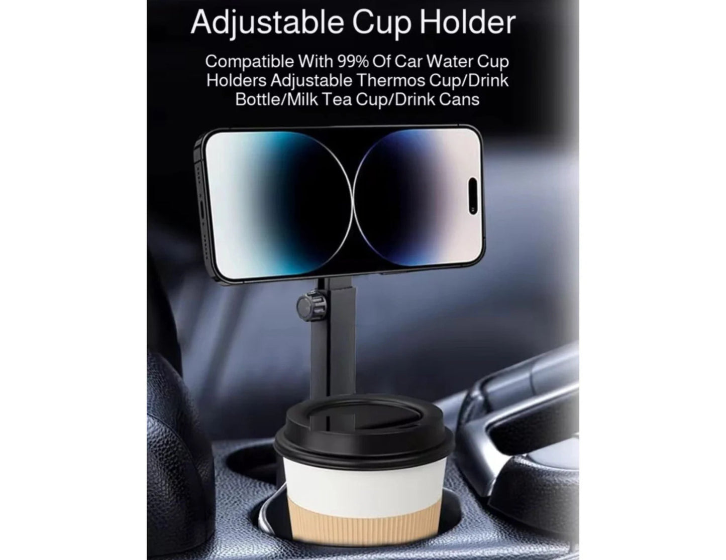 Moxedo Cup-Grip Car Phone Holder MX-CM075 for Qatar cars, MagSafe compatible