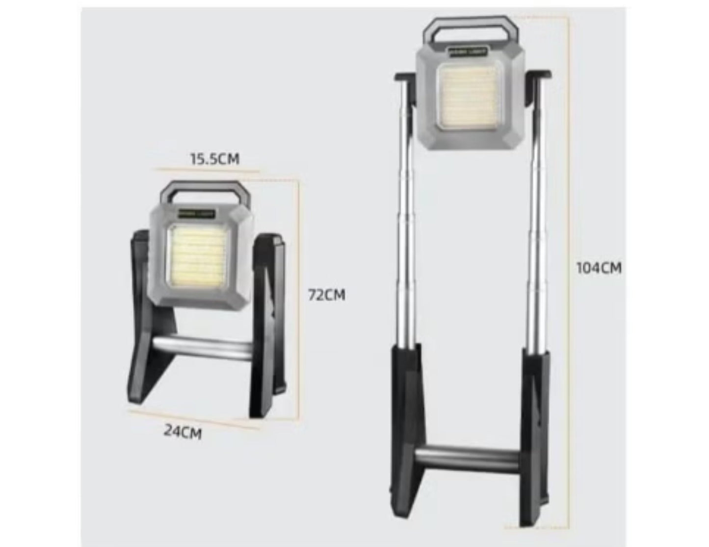 Multifunctional 3000LM Work Light with Telescopic Base and Power Bank available in Qatar