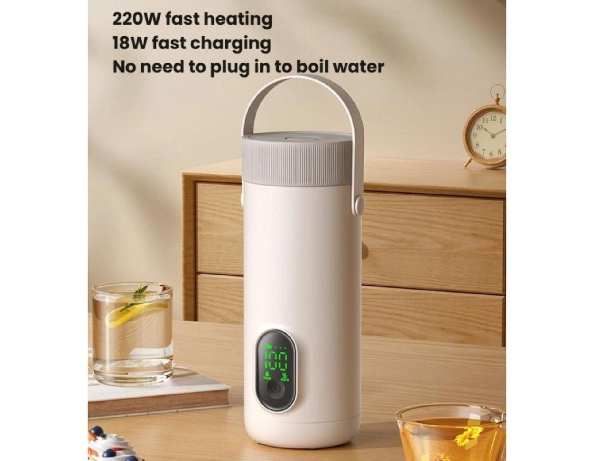 Rechargeable Kettle RK-3 27,000mAh Wireless Portable Stainless Travel Kettle Qatar