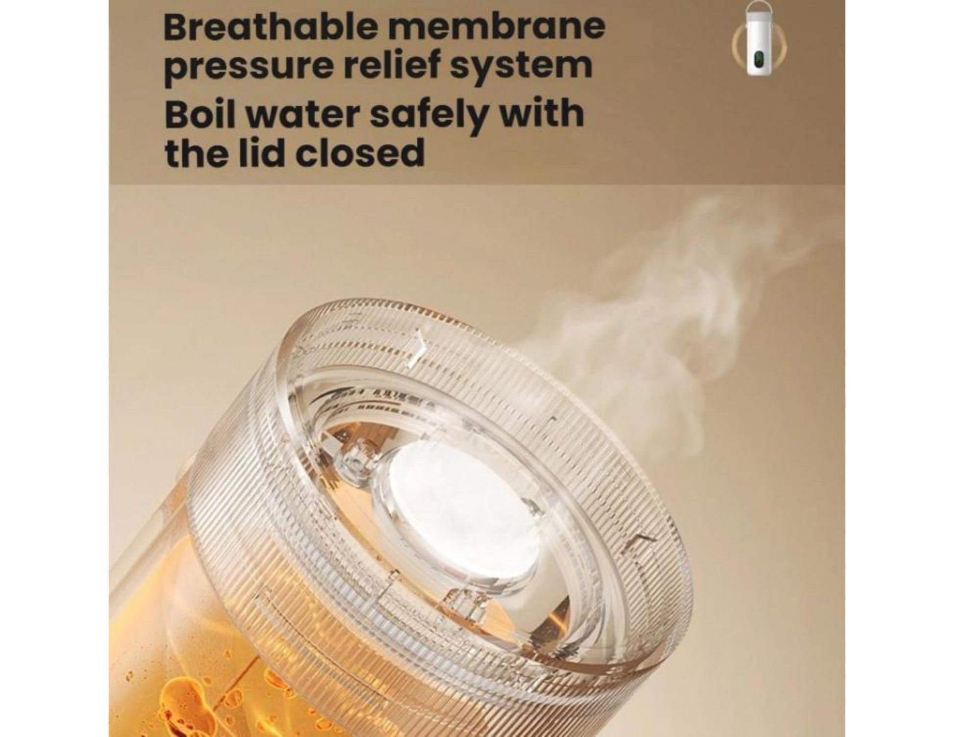 Rechargeable Kettle RK-3 27,000mAh Wireless Portable Stainless Travel Kettle Qatar