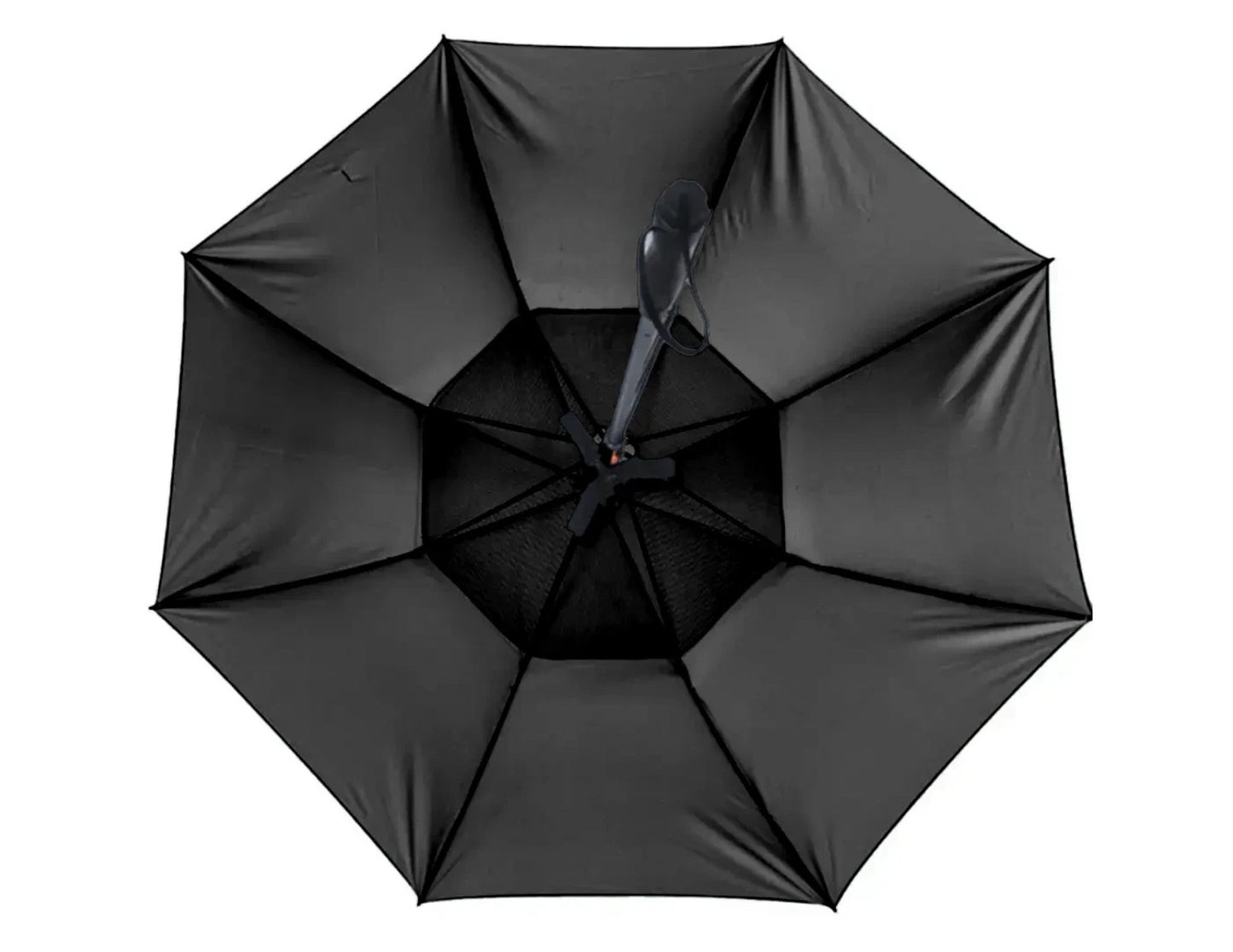 Rechargeable umbrella with built-in mist fan, UV protection, and Type-C charging