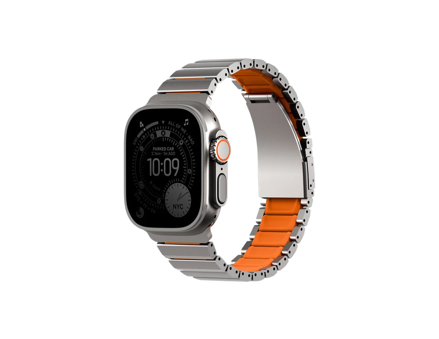 Uniq Strova Flex stainless steel Apple Watch strap Qatar