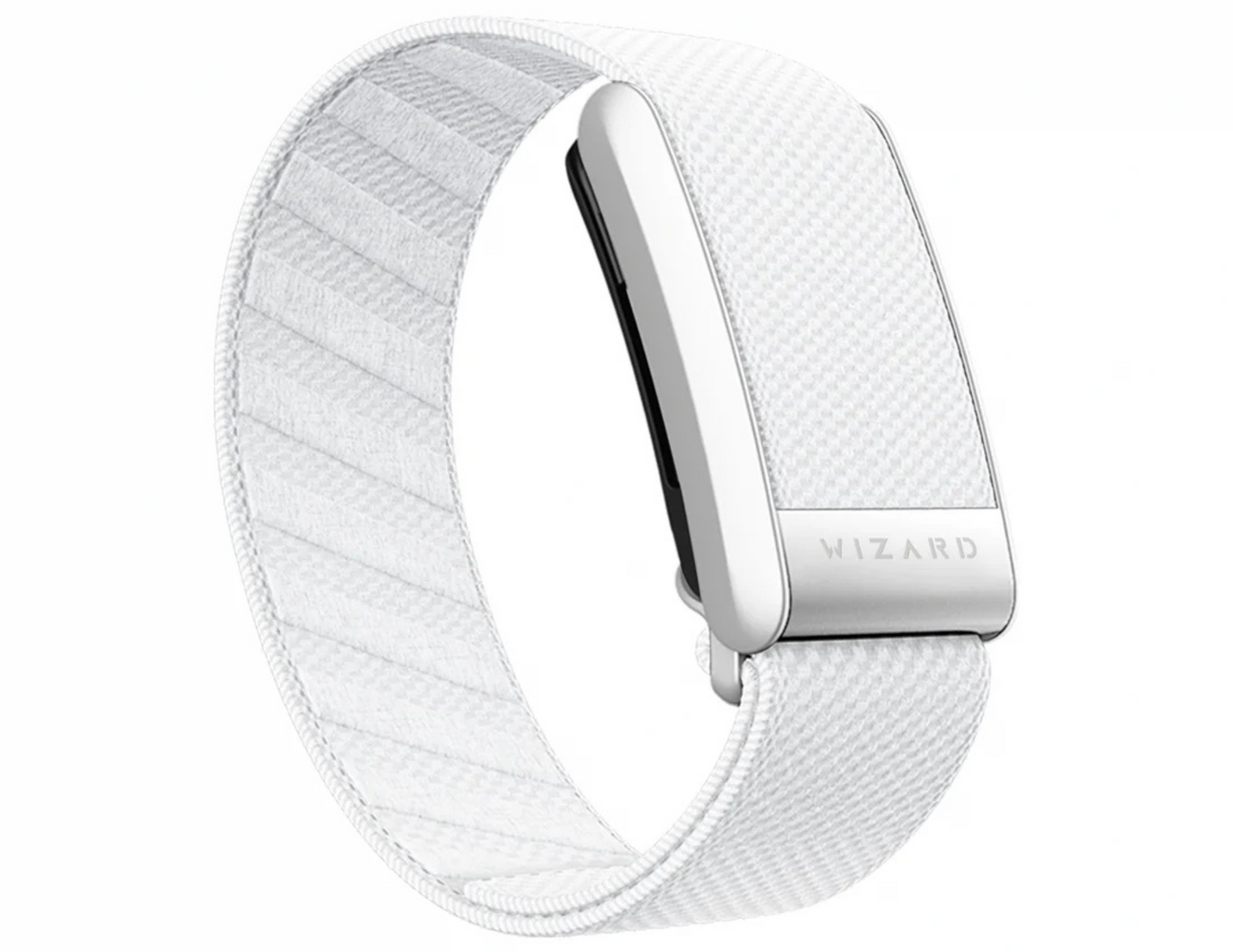 Front view of the Wizard Magic 4 Whoop Band in S-White showing its breathable Superknit design.