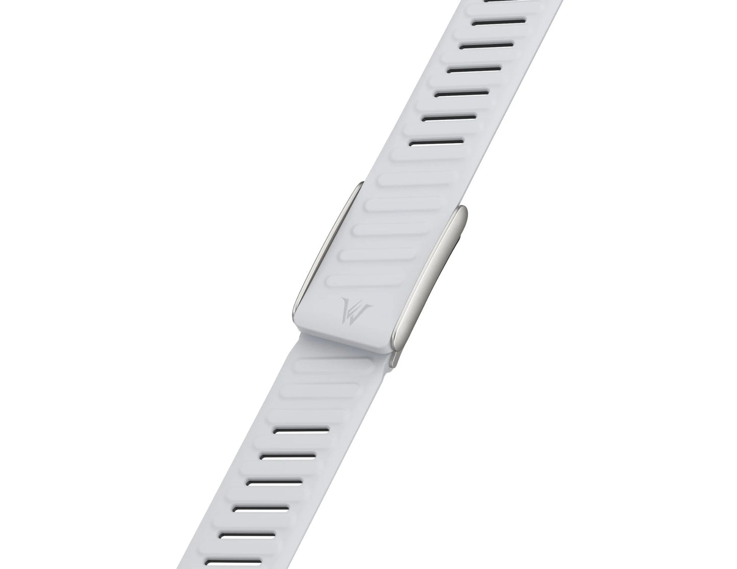 Wizard Silicone Band for Whoop One and Peak 5.0, premium sweat-resistant sport strap, adjustable fit, shown in Starlight and Light Grey, at Thabthaba Store Qatar