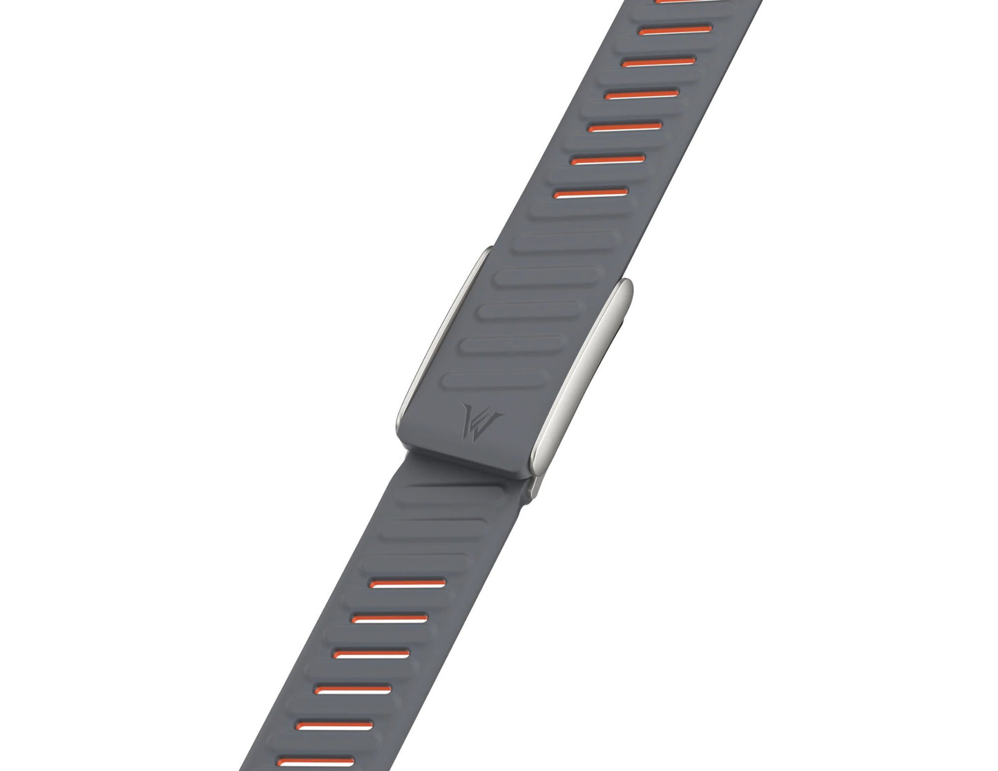 Wizard Silicone Band for Whoop One and Peak 5.0, premium sweat-resistant sport strap, adjustable fit, shown in Starlight and Light Grey, at Thabthaba Store Qatar