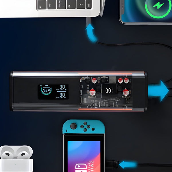 100WX Portable Power Station 27000mAh 99.9Wh White with AC Outlet and 140W USB-C Charging Qatar