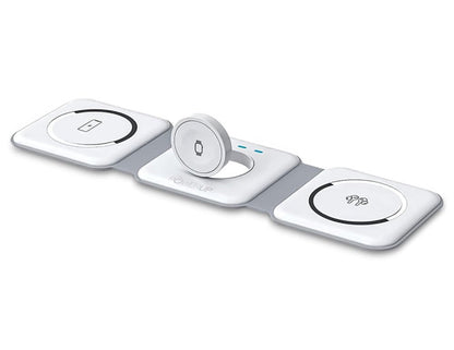 White Gripp 3-in-1 Foldable MagSafe Magnetic Wireless Charger – GR-WLC3M on a white background
