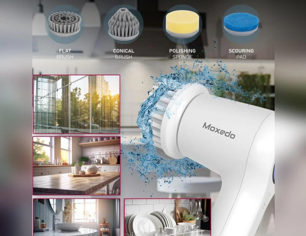 MOXEDO 4 In 1 Electric Cleaning Brush