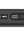 Black electronic device with digital display on a white background
