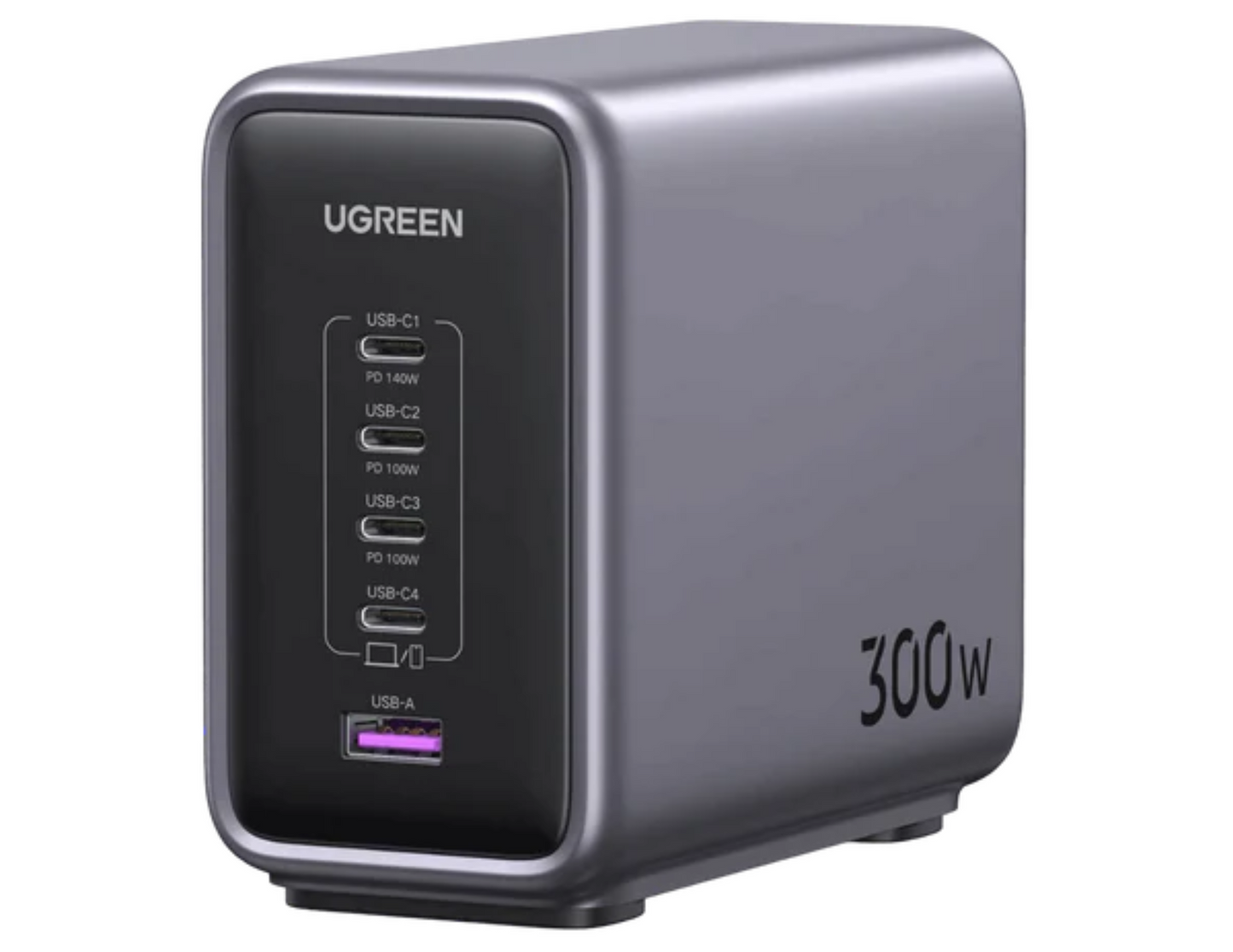 UGREEN - شاحن Nexode السريع لسطح المكتب بخمسة منافذ GaN بقوة 300 وات