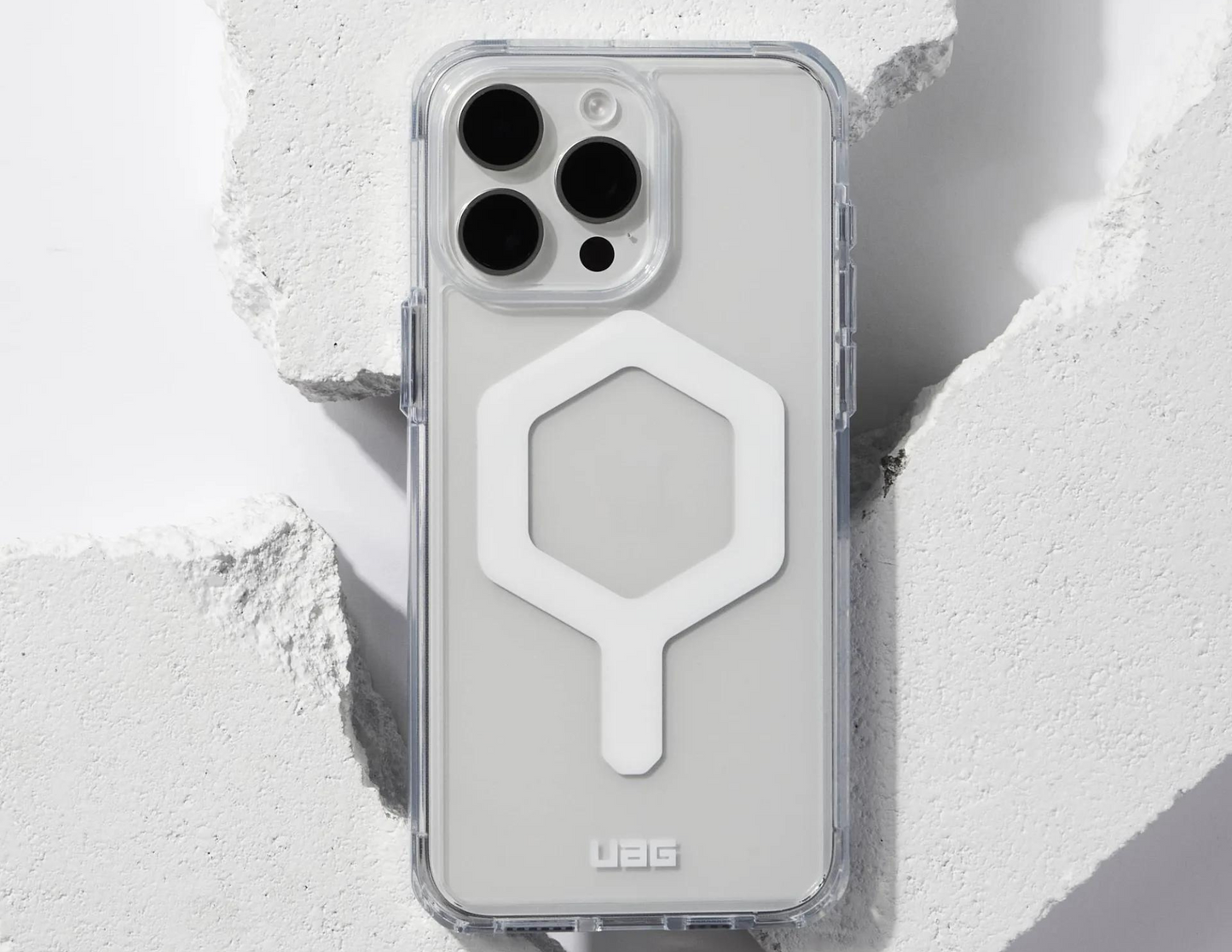 UAG Plyo Case for iPhone 15 Pro - Pro Max , Ice/White