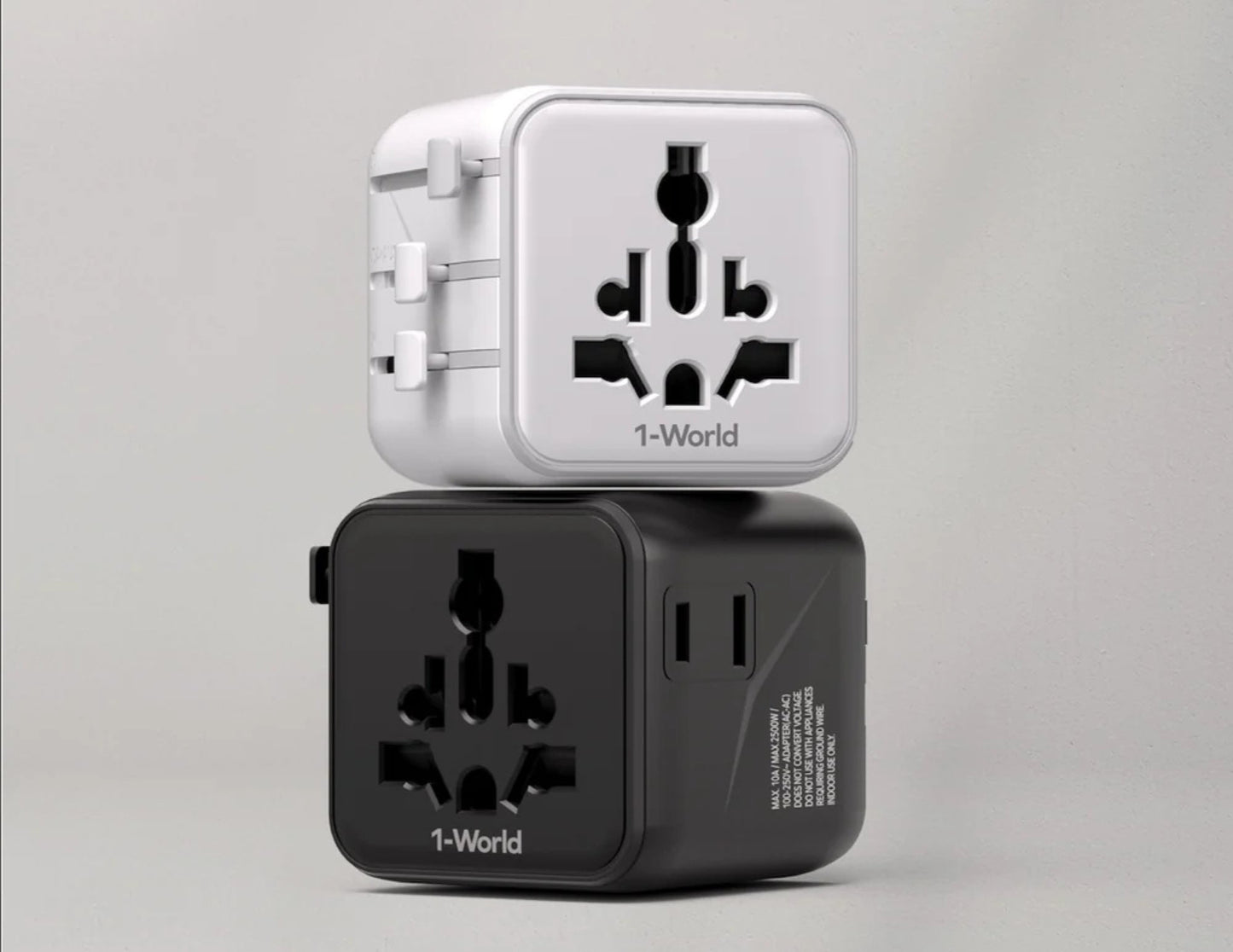 Momax 1-World Universal Travel Charger with Dual AC Outlets – UA19D / UA19W