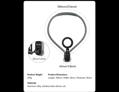 TELESIN Magnetic Neck Mount for Phones