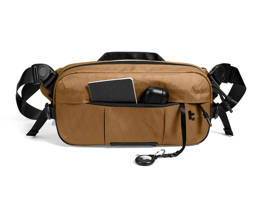 Tomtoc Wander-T26 X-Pac Daily Sling Bag – Brown (T26S1K1) on a white background