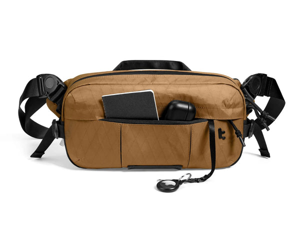 Tomtoc Wander-T26 X-Pac Daily Sling Bag – Brown (T26S1K1) on a white background