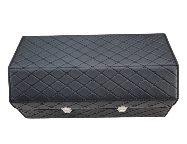 Trunk Organizer Leather Storage Box for Car - Large 3 Compartments - THABTHABA STORE