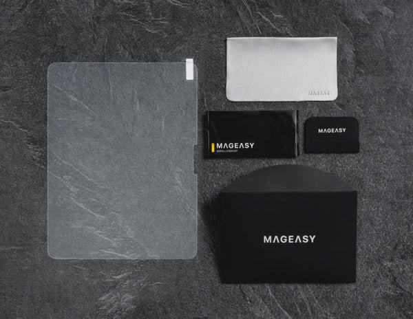 Collection of MAGEASY products on a dark surface