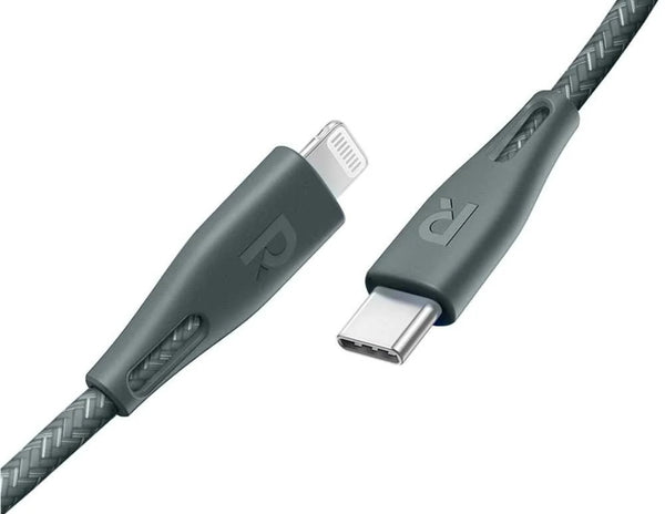 RAVPower RP-CB1003 0.3m Type-C to Lightning Nylon Braided Cable – PD Fast Charge