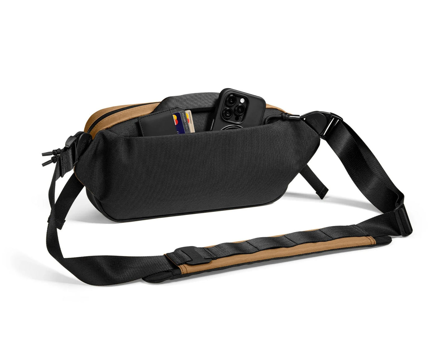 Tomtoc Wander-T26 X-Pac Daily Sling Bag – Brown (T26S1K1) on a white background