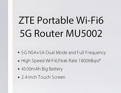 ZTE 5G Router MU5002