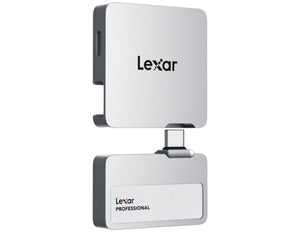 Lexar USB drive with a white background