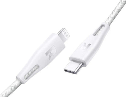 كابل RAVPower RP-CB1003 بطول 0.3 متر من النوع C إلى Lightning مضفر من النايلون - شحن سريع PD