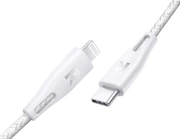 RAVPower RP-CB1003 0.3m Type-C to Lightning Nylon Braided Cable – PD Fast Charge