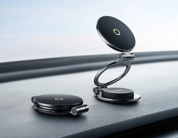 Baseus MagPro Series II Magnetic Car Mount Stick-On Version and mount on a car dashboard