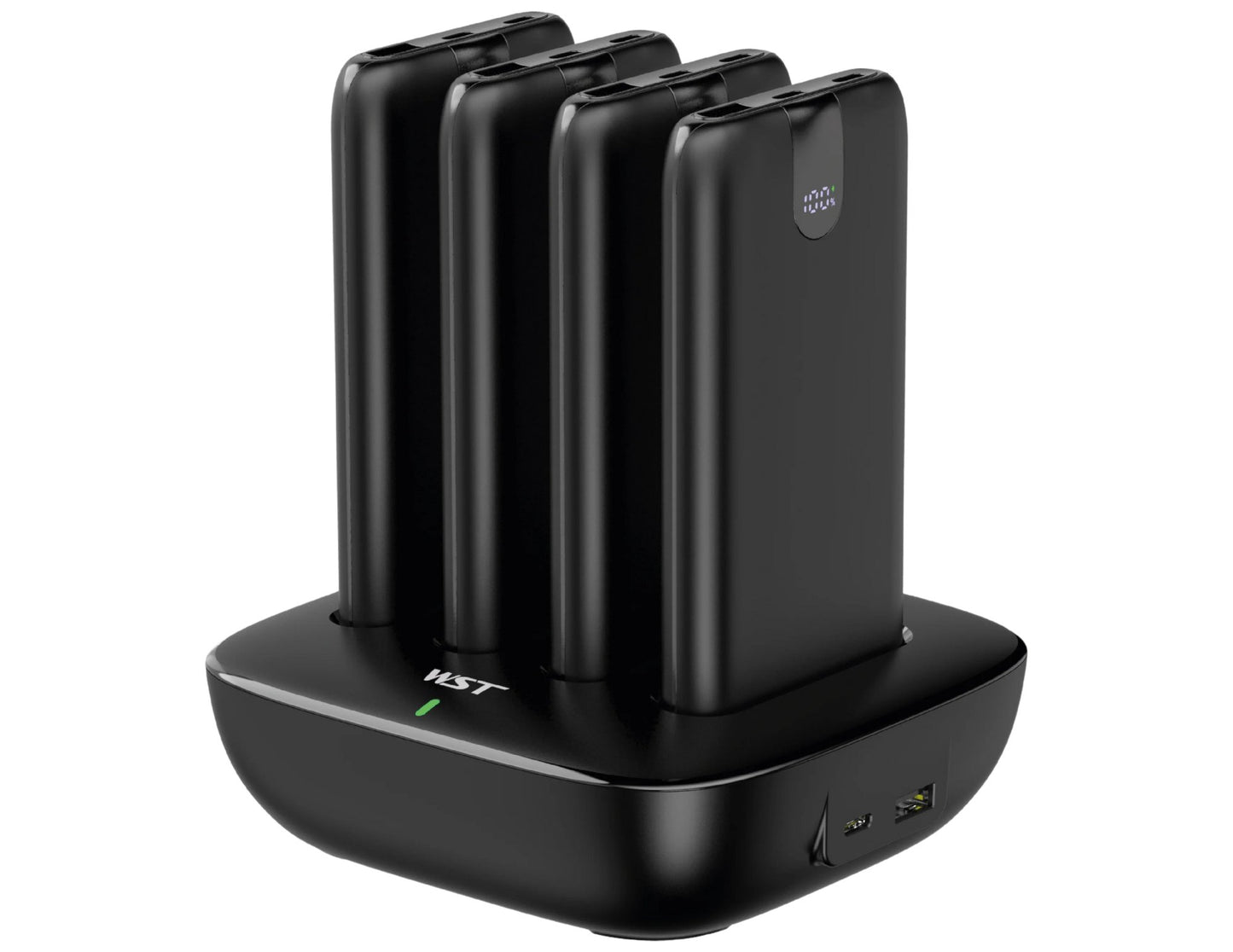 WST WP0264 4-in-1 10000mAh Power Bank Docking Station with Built-in Cables