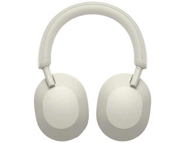 White over-ear headphones on a white background