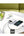 Multiple electronic devices being charged by a Baseus power bank on a table with a green sofa in the background.