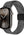 Smartwatch with a metallic band on a white background