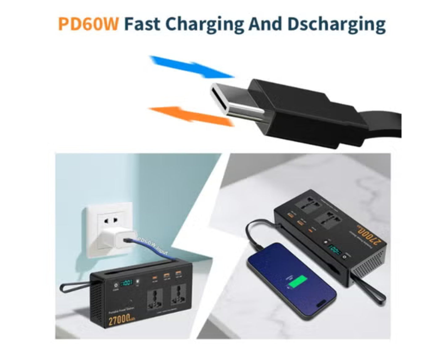 150W portable power station 27000mAh with AC outlet Qatar