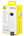 Baseus power bank packaging with yellow and white design on a white background