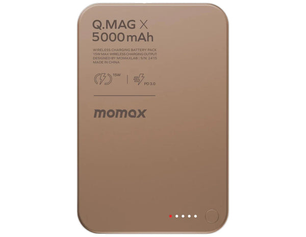 Momax Sandstone Charger Assemble – Magnetic Power Bank + USB-C Cable + GaN Adapter Combo