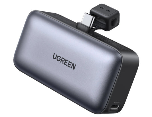 UGREEN Nexode 5000mAh 20W Power Bank with Built-in USB-C Connector – PB503 on a white background