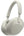 White headphones on a white background