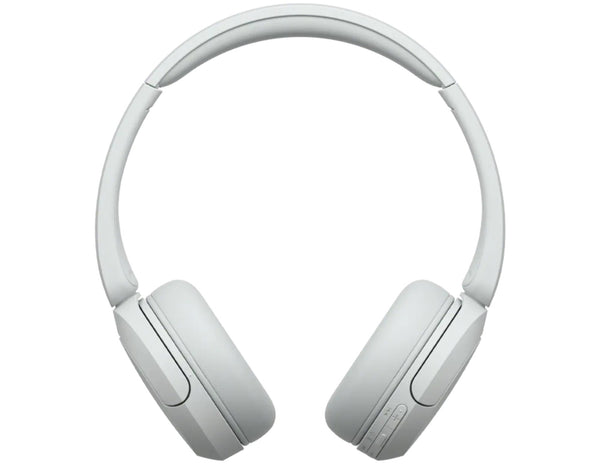 White headphones on a white background