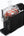 Black slush machine with transparent container on a white background