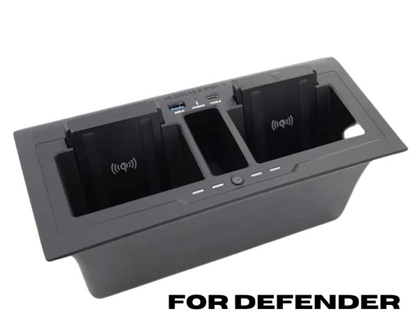 Dual Wireless Car Charger Dock for Land Rover Defender - THABTHABA STORE