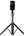 Black Momax 1-Snap Pole Magnetic Tripod Selfie Stick with Wireless Remote – KM17D with a phone on a white background