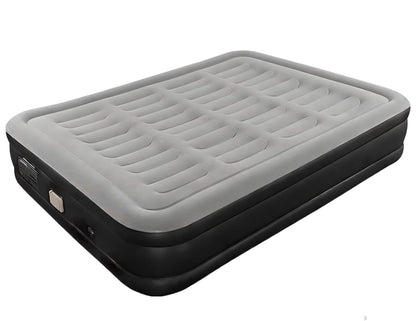 Air Bed B17 Double Size Beige+Coffee / Black+Grey Camping Mattress with Automatic Pump